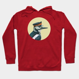 Great spotted woodpecker Hoodie